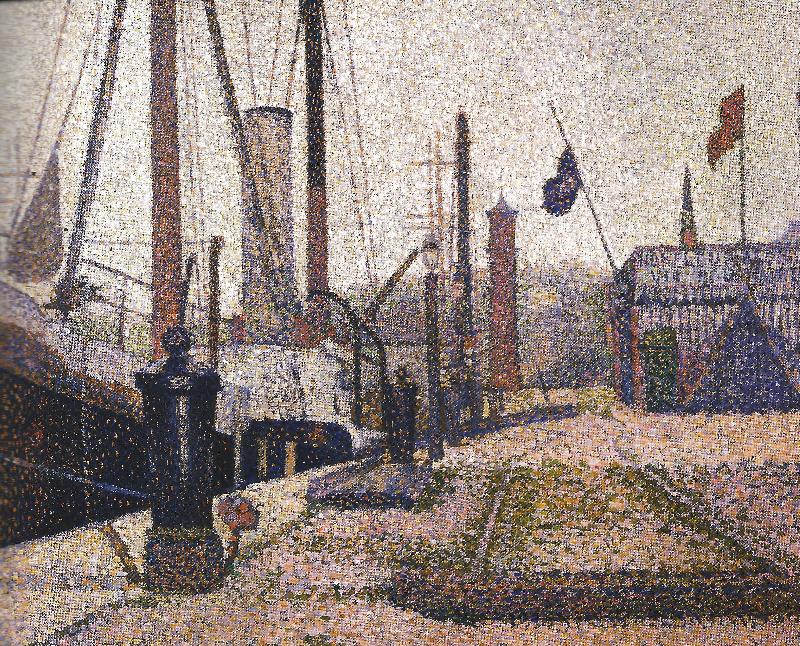 Georges Seurat The Maria at Honfleur France oil painting art